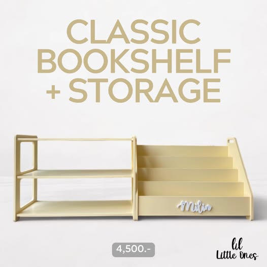 Classic Bookshelf + Storage